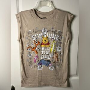 Disney Winnie The Pooh Muscle Tank Top T Shirt Small
